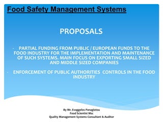 THE ROLE OF FOOD SAFETY MANAGEMENT SYSTEMS IN | PPTX