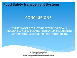 THE ROLE OF FOOD SAFETY MANAGEMENT SYSTEMS IN | PPTX