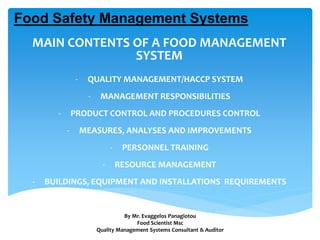 THE ROLE OF FOOD SAFETY MANAGEMENT SYSTEMS IN | PPTX