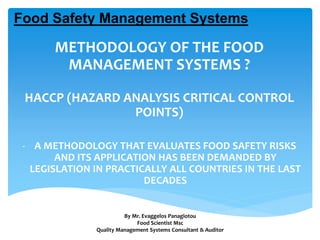 THE ROLE OF FOOD SAFETY MANAGEMENT SYSTEMS IN | PPTX