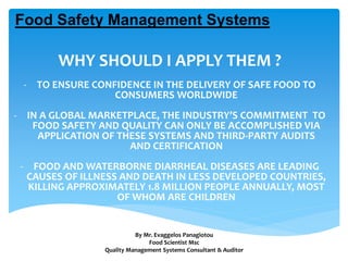 THE ROLE OF FOOD SAFETY MANAGEMENT SYSTEMS IN | PPTX