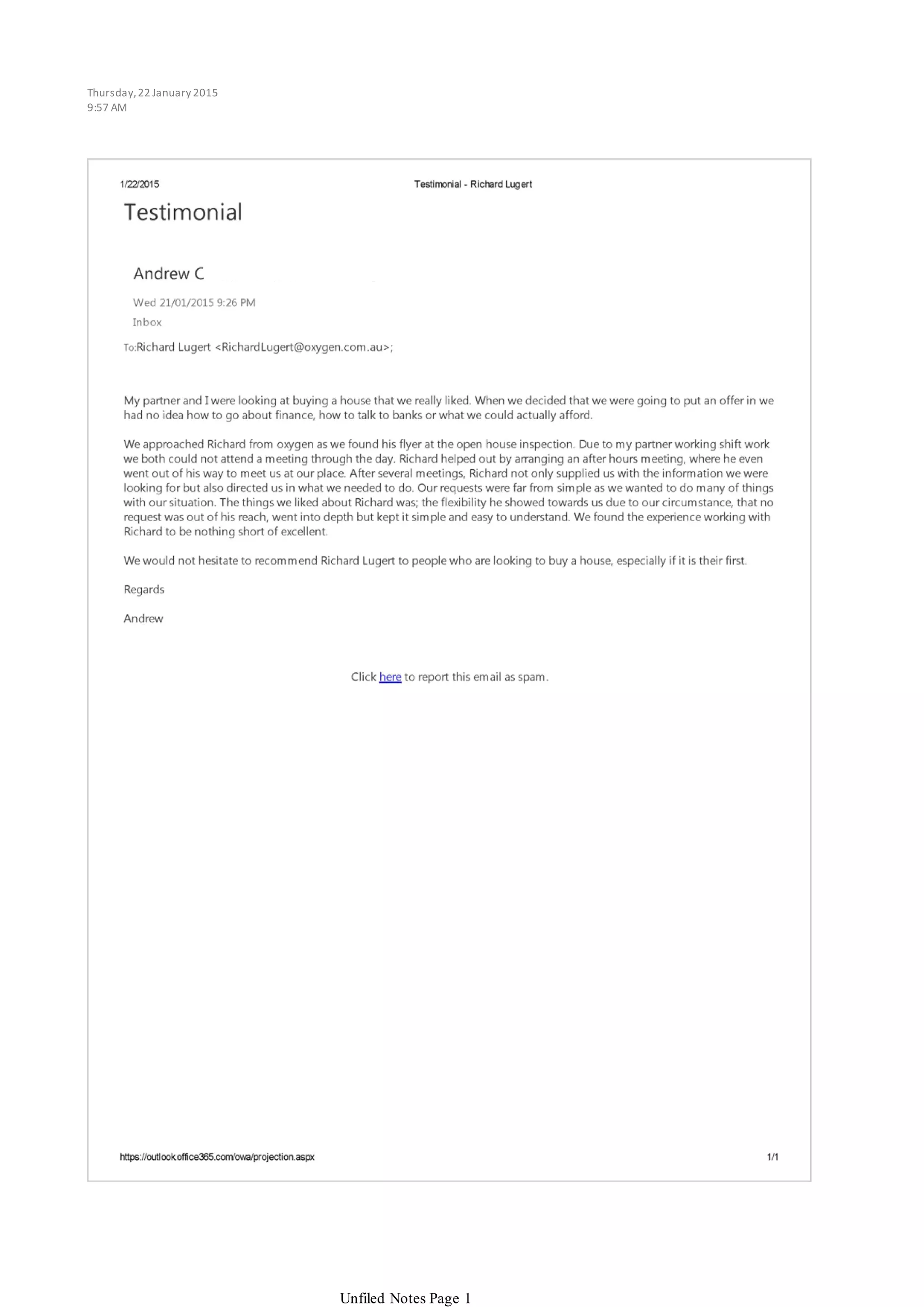 Thursday,22 January 2015
9:57 AM
Unfiled Notes Page 1
 