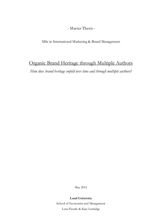 Brands dissertation