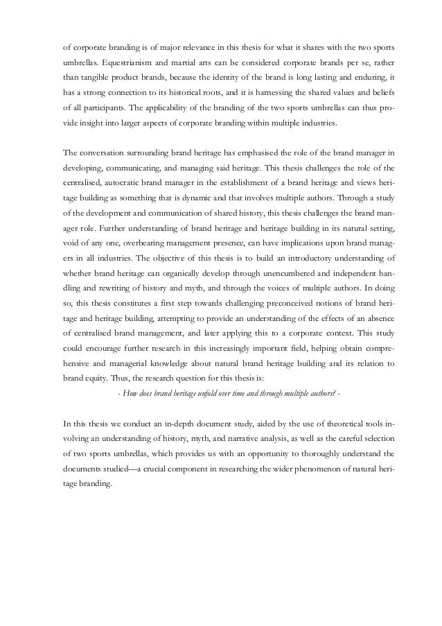 Phd thesis on brand personality