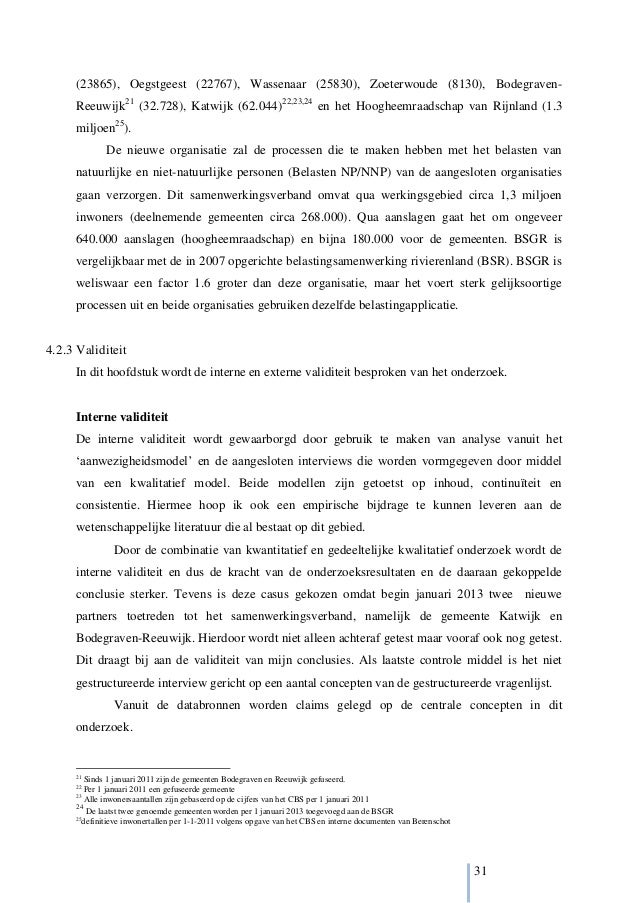 Master thesis kwantitatief onderzoek