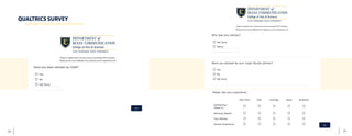37	 36
QUALTRICS SURVEY
 