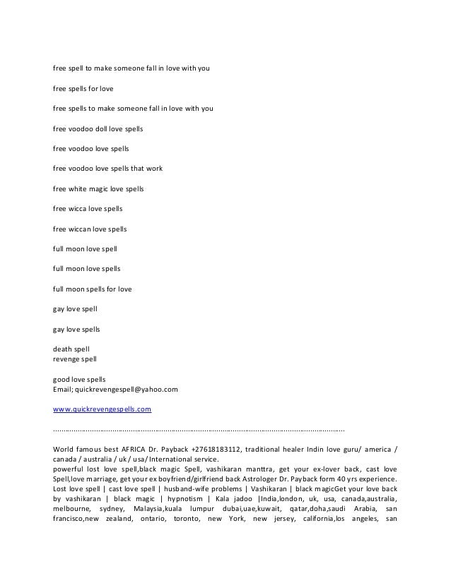 voodoo doll spells for revenge