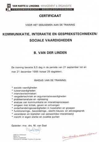 Kommunicatie Interactie en Gesprekstechnieken 1995
