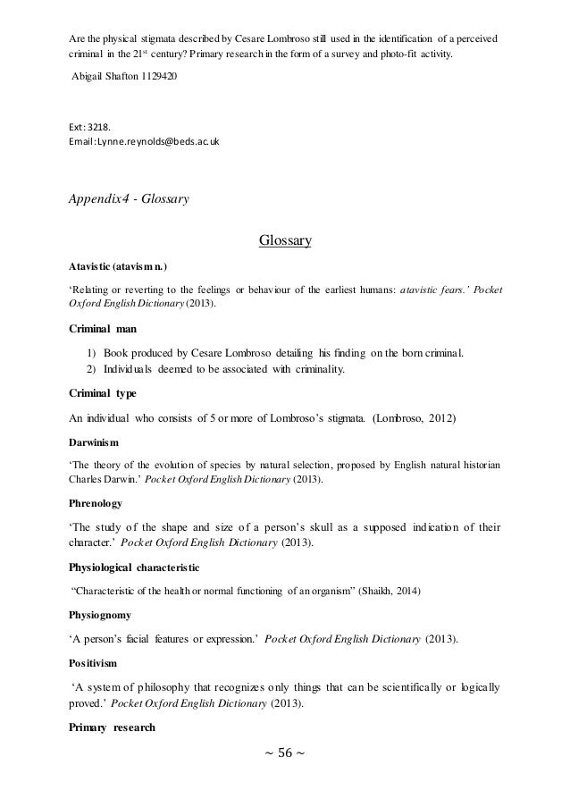 Do glossary dissertation