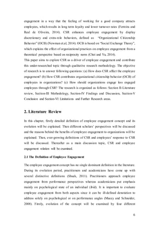 INFLUENCE OF CSR ON EMPLOYEE ENGAGEMENT | DOCX