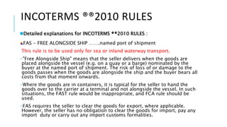 INCOTERMS ®2010 RULES 