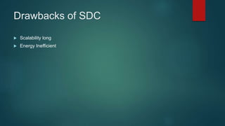 Drawbacks of SDC
 Scalability long
 Energy Inefficient
 