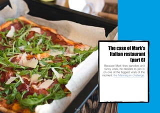 Page 110
Because Mark likes parodies and
funny virals, he decides to join in
on one of the biggest virals of the
moment: the Mannequin challenge.
 