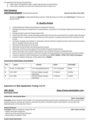 QA Test Engineer | PDF