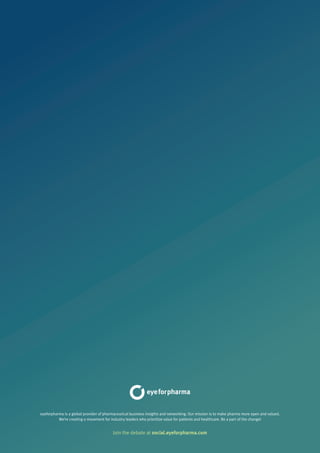 eyeforpharma is a global provider of pharmaceutical business insights and networking. Our mission is to make pharma more open and valued.
We’re creating a movement for industry leaders who prioritize value for patients and healthcare. Be a part of the change!
Join the debate at social.eyeforpharma.com
 