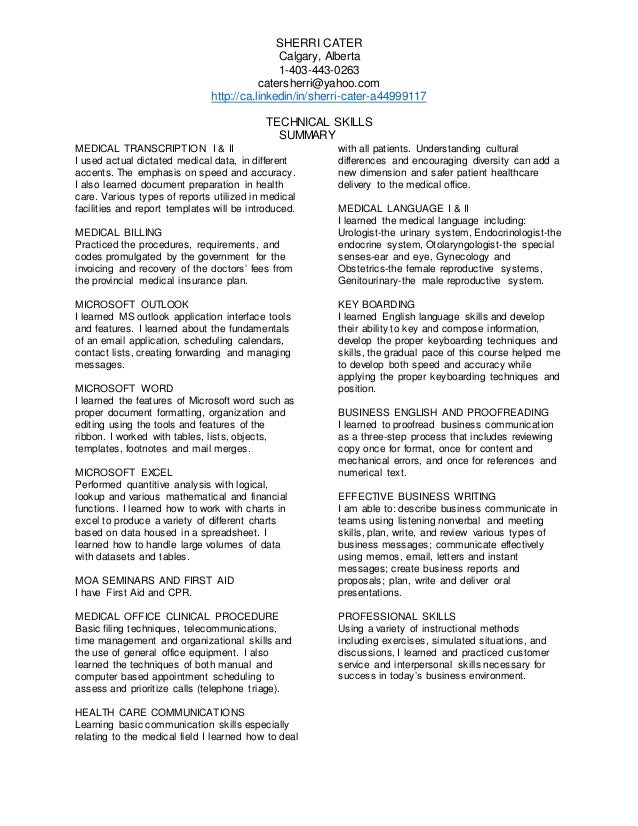 technical skills professional skills to develop list