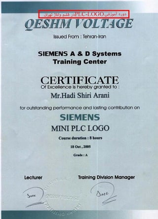 CERTIFICATES