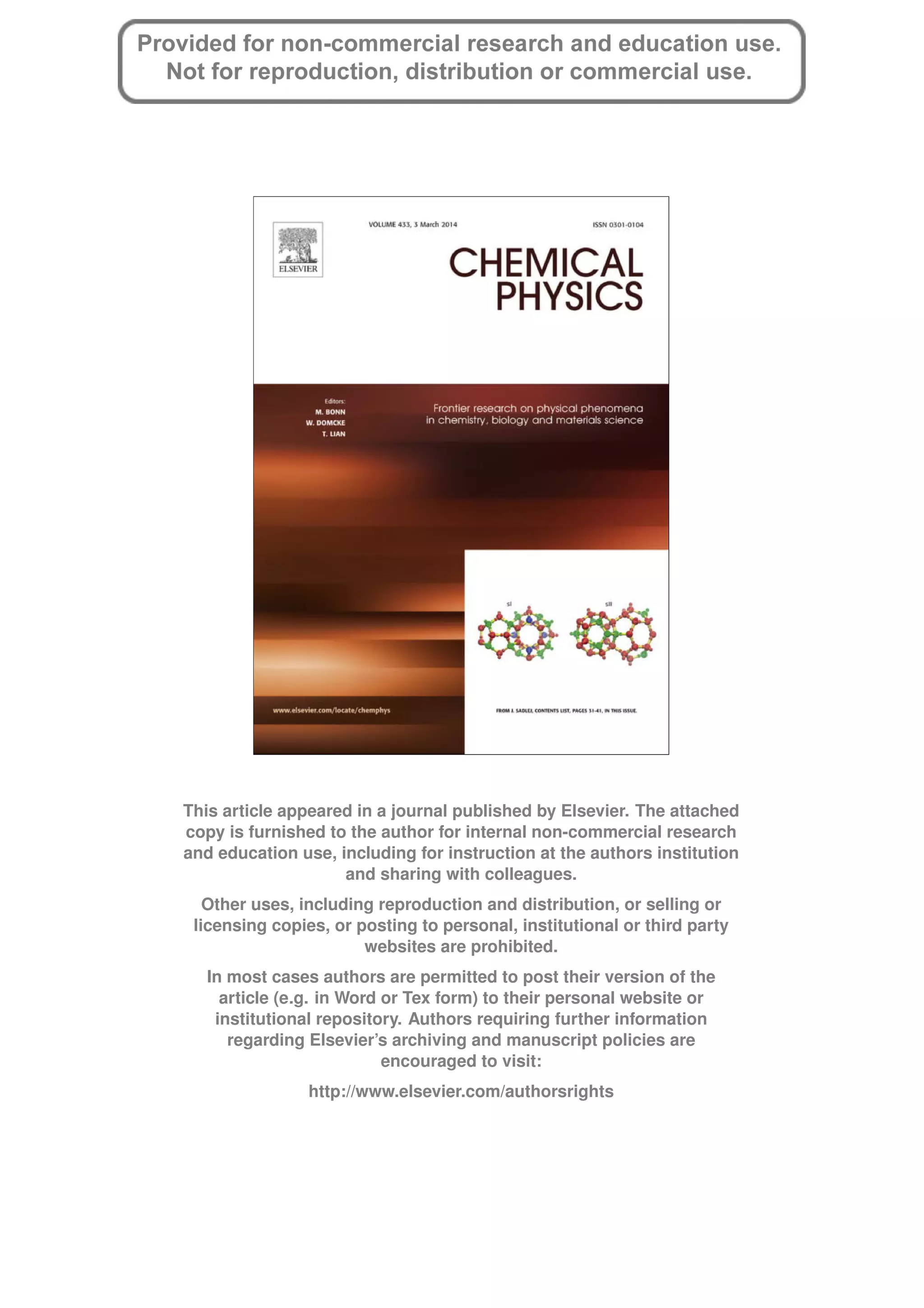 This article appeared in a journal published by Elsevier. The attached
copy is furnished to the author for internal non-commercial research
and education use, including for instruction at the authors institution
and sharing with colleagues.
Other uses, including reproduction and distribution, or selling or
licensing copies, or posting to personal, institutional or third party
websites are prohibited.
In most cases authors are permitted to post their version of the
article (e.g. in Word or Tex form) to their personal website or
institutional repository. Authors requiring further information
regarding Elsevier’s archiving and manuscript policies are
encouraged to visit:
http://www.elsevier.com/authorsrights
 