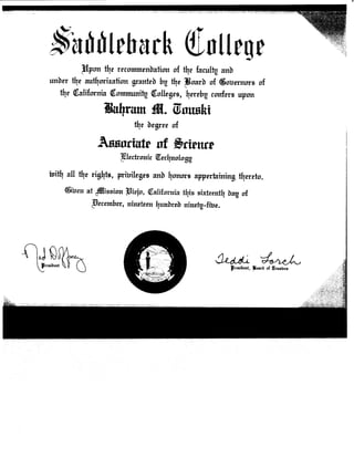 Certificates scan