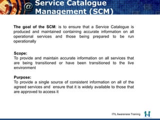 Itil Service Catalog Example.pdf IT Service Catalogue Overview | PDF