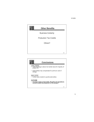 Thesis presentation to RI EERMC, May 2009