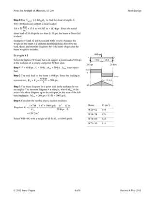 Beam Design | PDF