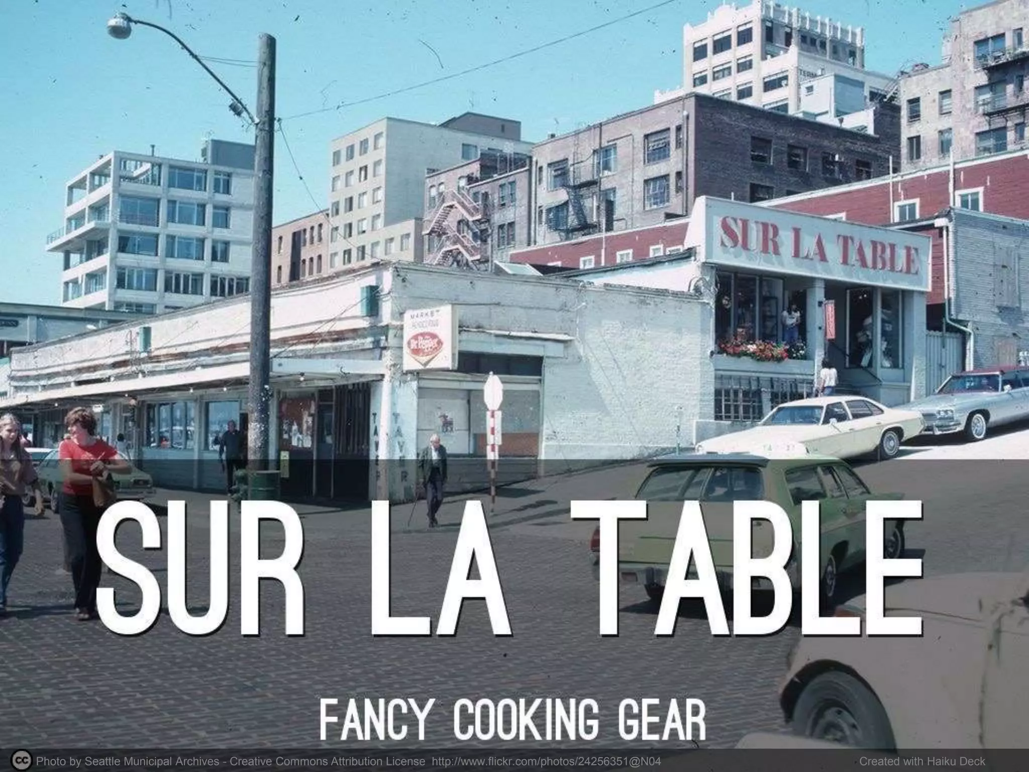 Photo by Seattle Municipal Archives - Creative Commons Attribution License http://www.flickr.com/photos/24256351@N04 Created with Haiku Deck
 