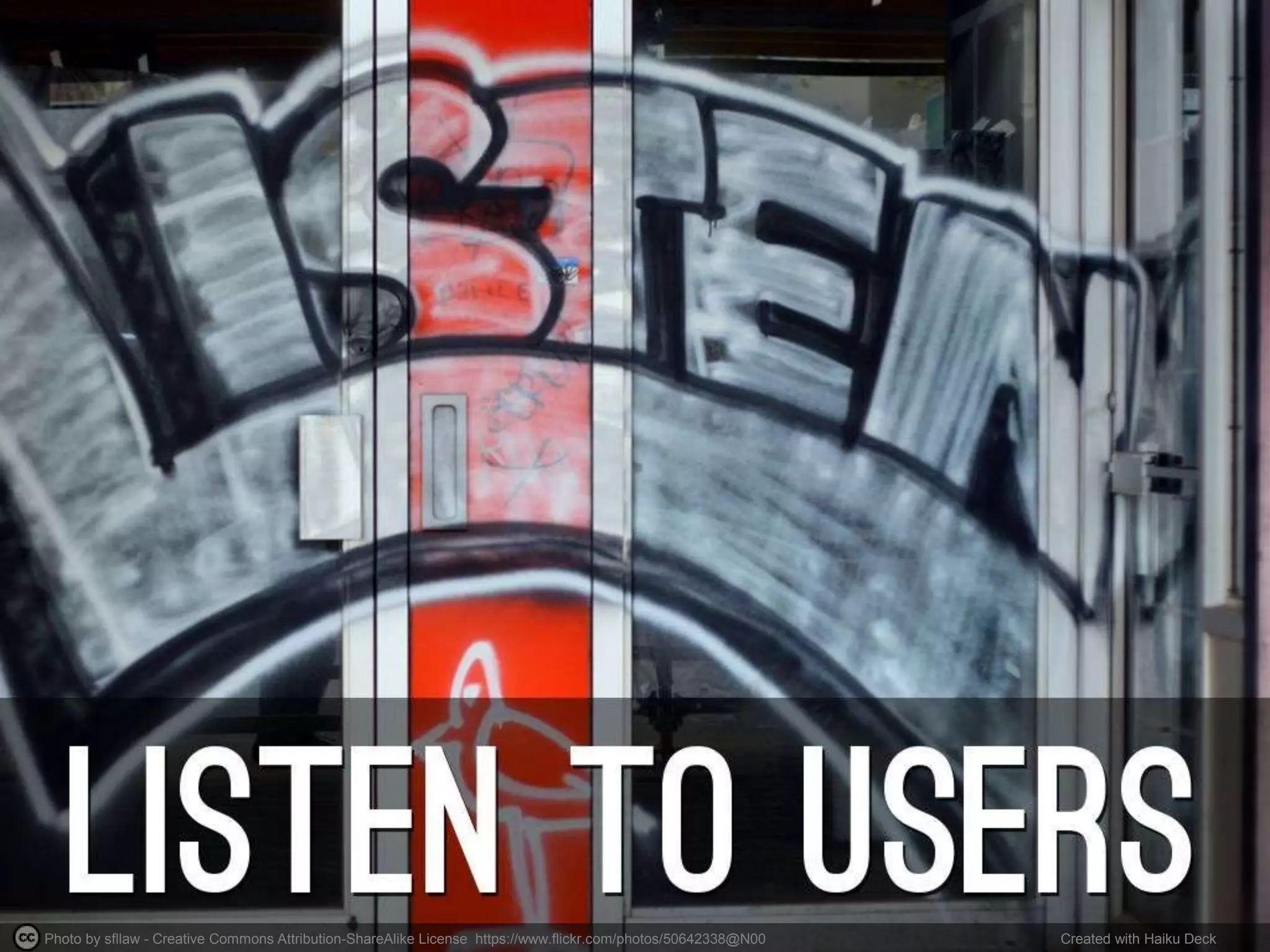 Photo by sfllaw - Creative Commons Attribution-ShareAlike License https://www.flickr.com/photos/50642338@N00 Created with Haiku Deck
 