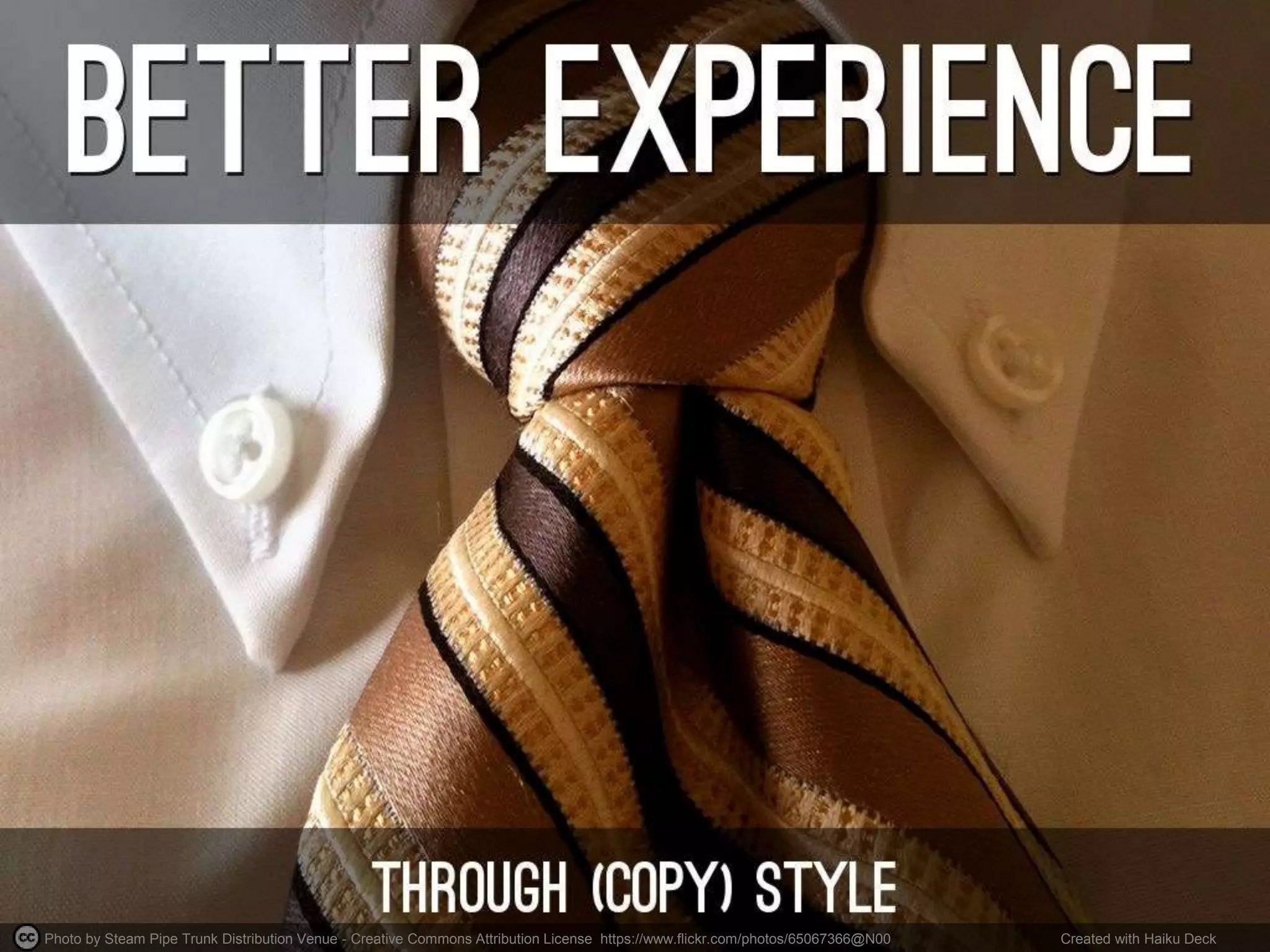 Photo by Steam Pipe Trunk Distribution Venue - Creative Commons Attribution License https://www.flickr.com/photos/65067366@N00 Created with Haiku Deck
 