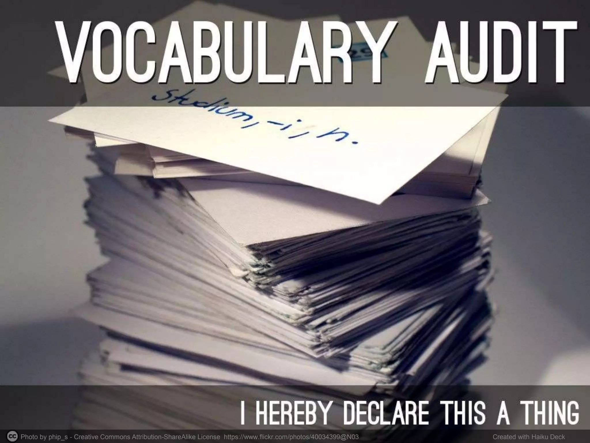 Photo by phip_s - Creative Commons Attribution-ShareAlike License https://www.flickr.com/photos/40034399@N03 Created with Haiku Deck
 