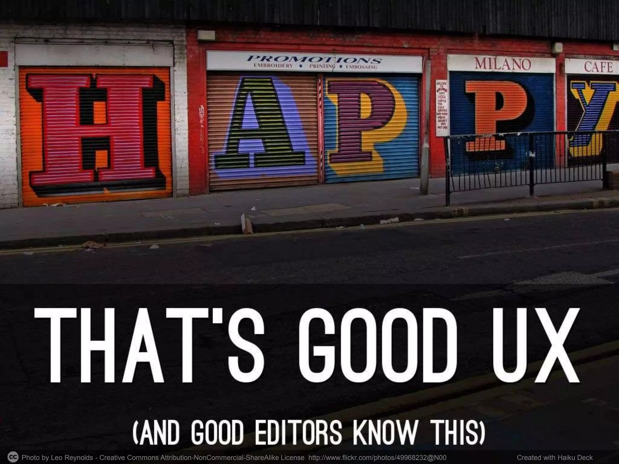 Photo by Leo Reynolds - Creative Commons Attribution-NonCommercial-ShareAlike License http://www.flickr.com/photos/49968232@N00 Created with Haiku Deck
 