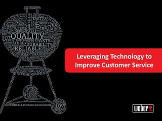 Leveraging Technology to
Improve Customer Service
 