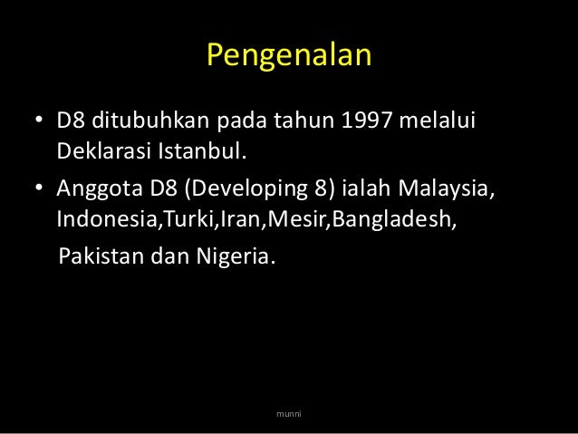 D8 Kumpulan Lapan Negara Negara Membangun