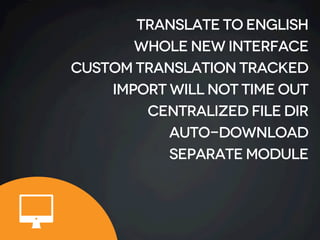 INTEGRATED CONFIGURATION
Dynamic
integrated
configuration
per bundle to PER
field translation
SENSIBLE defaults
for field ...