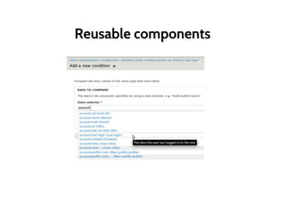 Reusable components
 