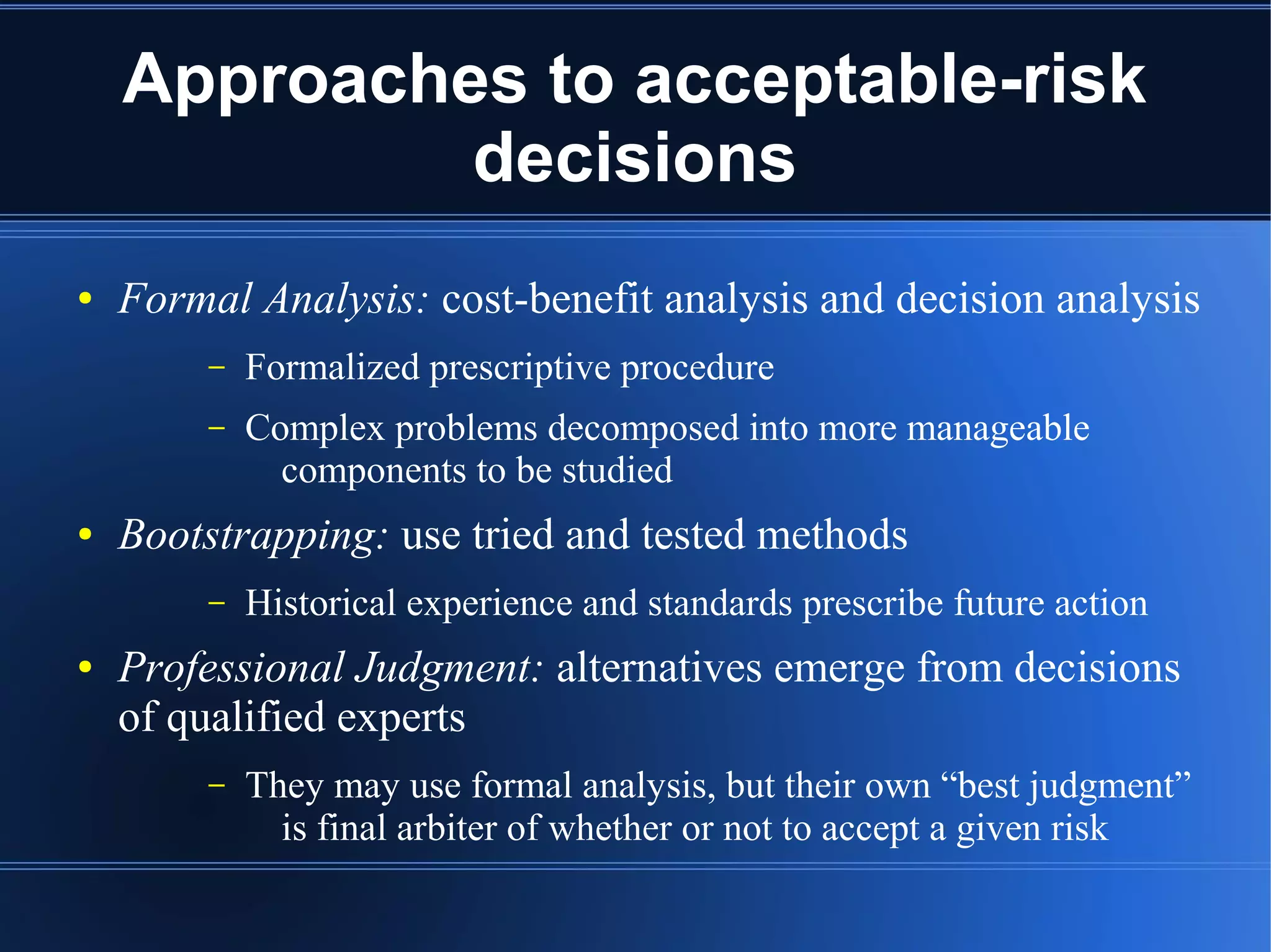 Risk and Uncertainty | ODP