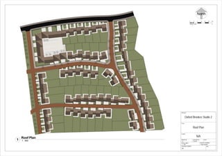 SCALE ( @A2 )
CHECKED BYDRAWN BY DATE
PROJECT
TITLE
PROJECT NUMBER
DRAWING NUMBER
CLIENT
REV
1 : 500
Roof Plan
Oxford Brookes Studio 2
N/A
LC Checker
A4
Project Number
1 : 500
Roof Plan
1
North
0
SCALE 1:
2520151055
m500
 