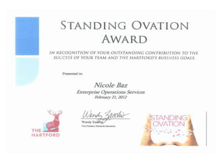 Standing Ovation Award