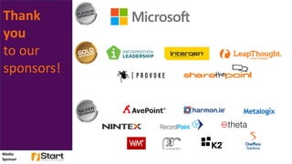 Thank
you
to our
sponsors!
Media
Sponsor
 