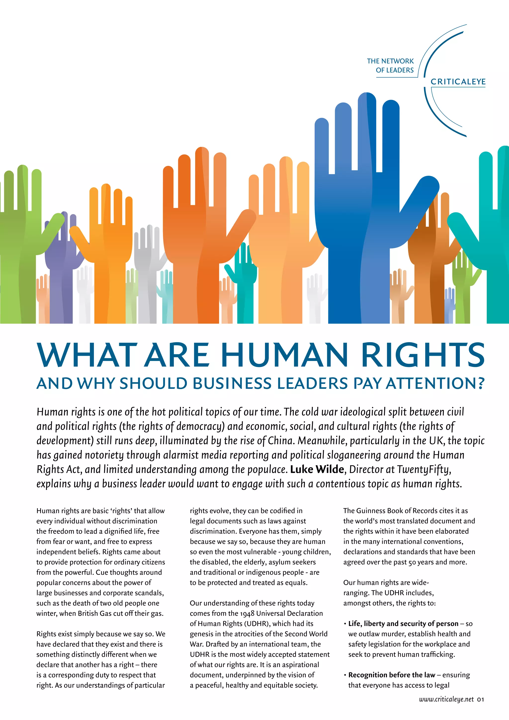 What are human rights | PDF