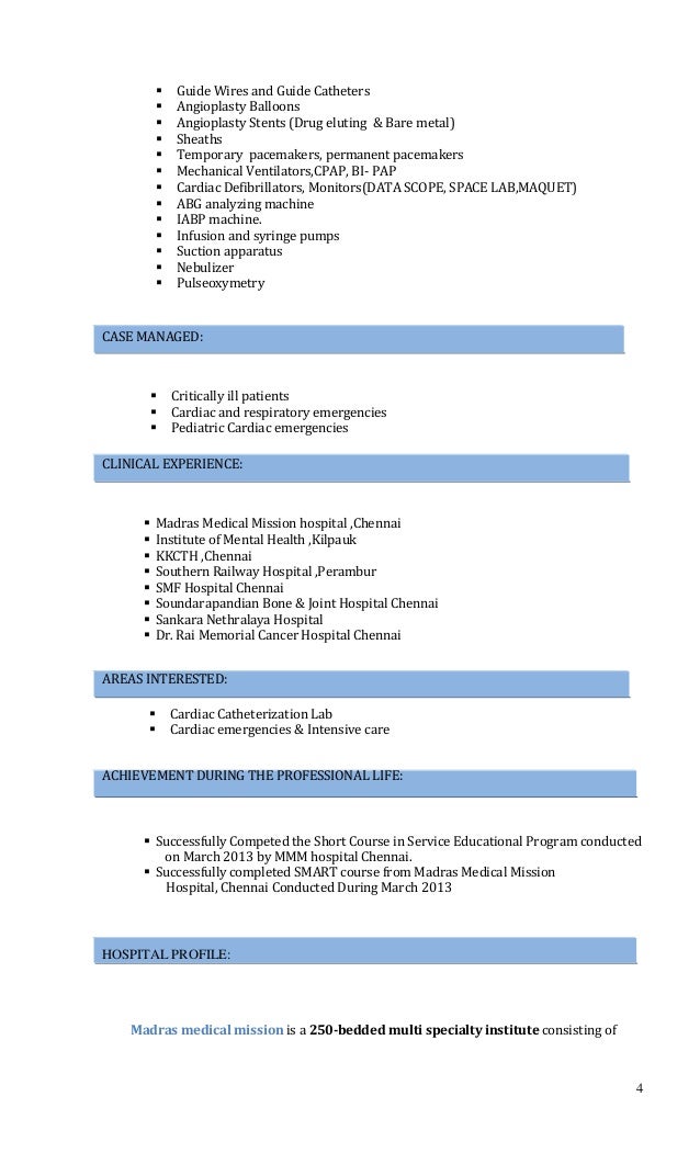 cardiovascular rn resume cardiac nurse resume
