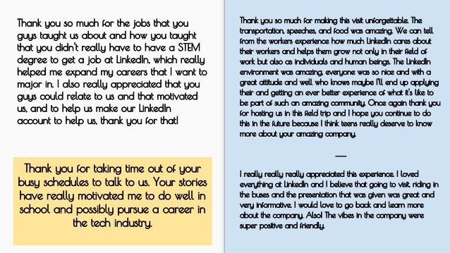 thank you for taking time out of your busy schedule
