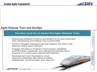 17Leffingwell et al. © 2015 Scaled Agile, Inc. All Rights Reserved
Agile Release Train and DevOps
 