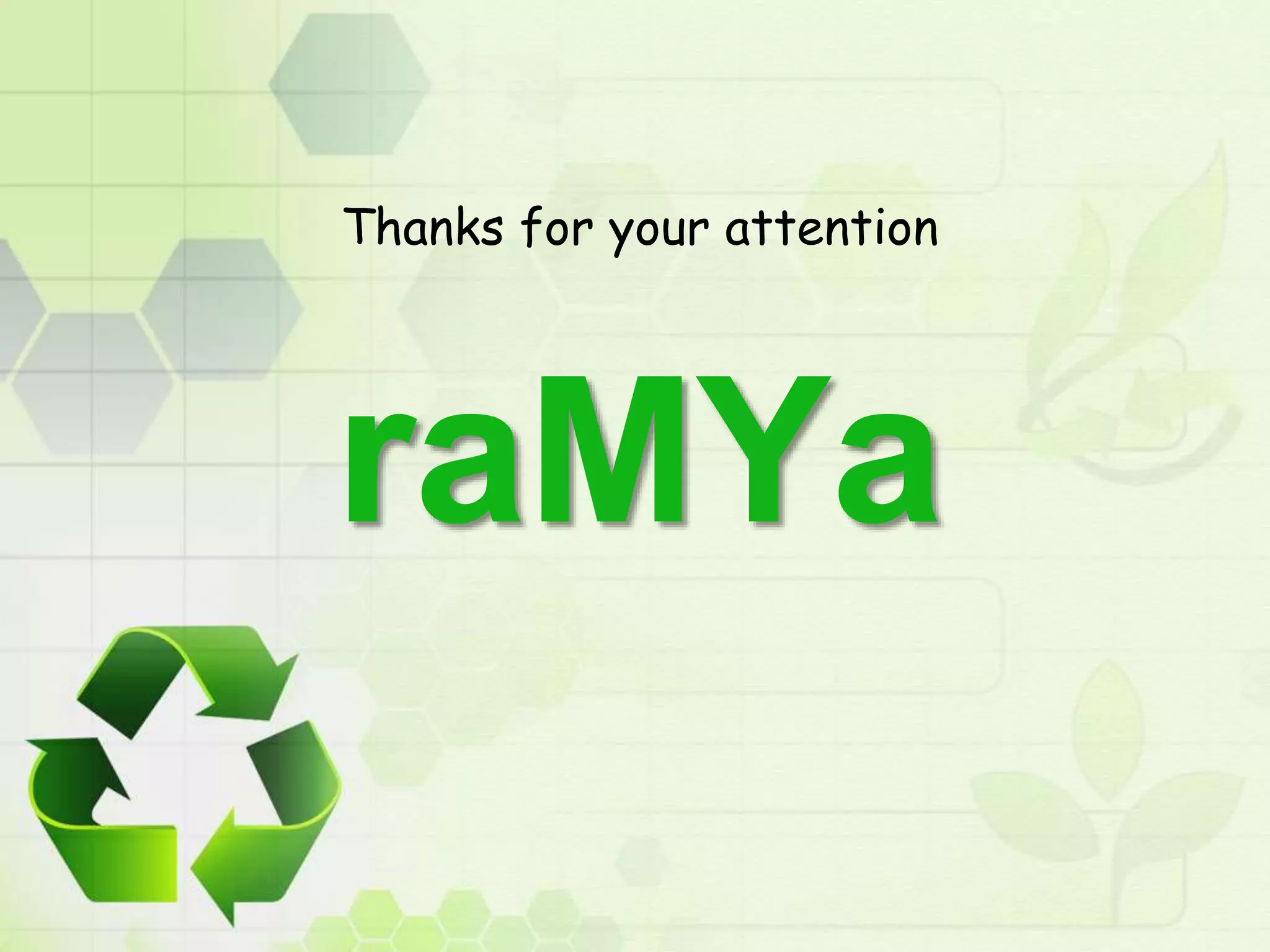 Thanks for your attention
raMYa
 