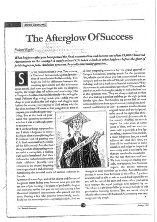Afterglow of success-Jan 1999