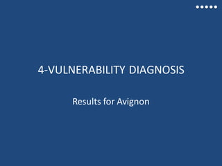 4-VULNERABILITY DIAGNOSIS
Results for Avignon
 