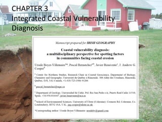 CHAPTER 3
Integrated Coastal Vulnerability
Diagnosis
 