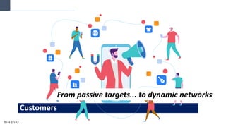 Customers
From passive targets... to dynamic networks
 