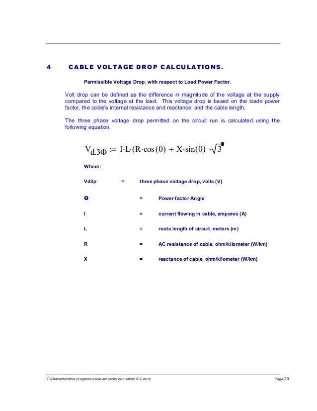 cable ampacity calculations IEC