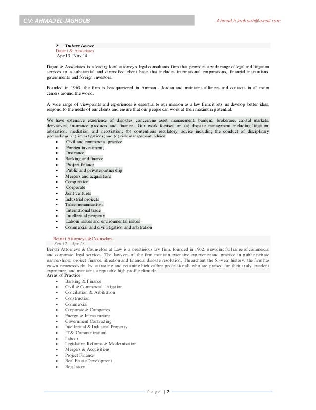 trainee solicitor cv